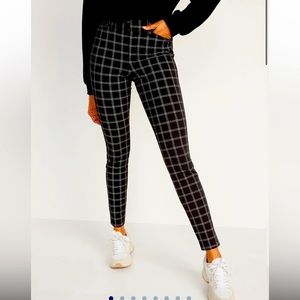 Plaid Black and White Women's Pants